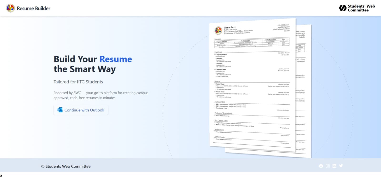 Resume Builder screenshot